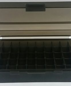 Plastic Ammo Case Medium Black 50 Piece