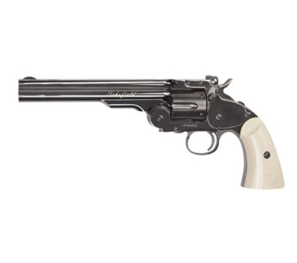 ASG-Schofield-CO2-4.5mm-BB-Revolver-6-Steel-Grey-Finish-Ivory-Effect-Grip