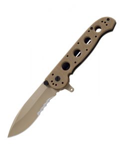 Crkt M21-12GD Tan G10 W/partial Veff Serrations