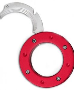 MANTIS MU6 RED CYCLOPS FOLDING NECK KNIFE (1.25" SATIN)