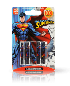 Superman LR03 AAA Alkaline Batteries 4pack