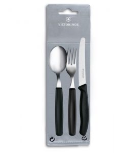 Victorinox Classic Camping/Picnic Set of 3 Black - Sleeve Knives
