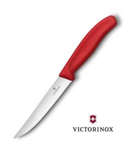 Victorinox Steak/Pizza Knife Red Serrated - 12CM (V6.7931.12)