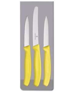 Victorinox Swiss Classic 3 Piece Paring Set - Yellow Knives V6.7118.3