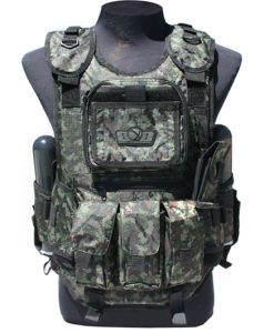 GXG PAINTBALL DELUXE TACTICAL VEST DIGI GREEN