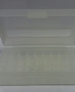 PLASTIC AMMO CASE SMALL CLEAR 45 PIECE
