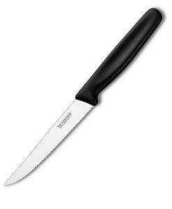 Victorinox Steak Knife Serrated Pointed Black Knife V5.1233