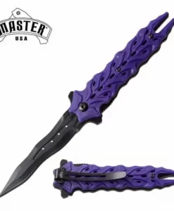 MU-AO75PBL MASTER USA SPRING ASSISTED KNIFE