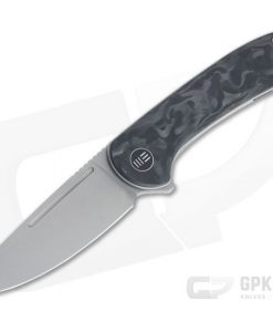 WE SAAKSHI-MARBLE CARBON FIBER HANDLE BLUE TITANIUM LINER BLK STONEWASH-20CV BLADE LINER LOCK