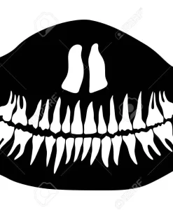 MASK WITH TEETH BOTTOM 4282 FAS