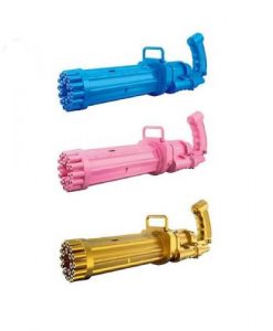 BG04 BUBBLE GATLING GUN GLITTER COLOURS 35CM