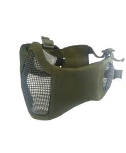 ASG 18254 MESH MASK EAR PROTECT METAL LOW HALF OD GREEN