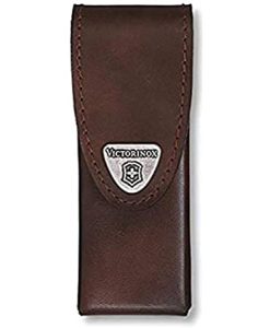 VICTORINOX V4.0822.L BRN LEATHER POUCH FOR SWISS