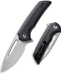 CIVIVI C2010D BLK G10 HANDLE GRAY S/S LINER STONEWASHED D2
