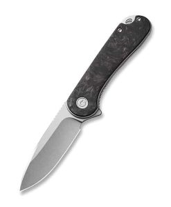 CIVIVI C907I MARBLE CARBON FIBER HANDLE GRAY S/S LINER STONEWASHED D2