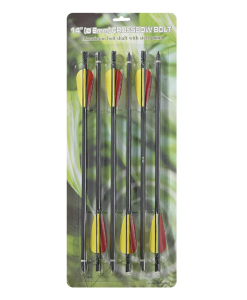 MK-AL14/6BK #2018-14" ALUM.ARROW-BLACK(6PCS/CARD)