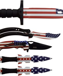 MU-FLAGSET Master USA Combo Knife Set