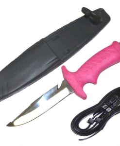 1054 DIVING KNIFE (PINK HANDLE )