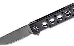 WE 2101B BLK TI HANDLE WITH SATIN FINISHED HOLES GRAY STONEWASHED CPM 20CV BLADE