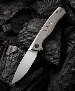 WE20015-3 WE SEER-GRAY TITANIUM HANDLE,HAND RUBBED,SILVER BLADE FRAME LOCK LIMITED EDITION