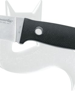 BF-710G10 Black fox Vesuvius fixed blade stone washed finishing g10 black