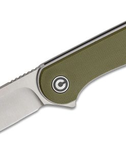 CIVIVI C907E GREEN G10 GRAY S/S LINER SATIN FINISHED D2
