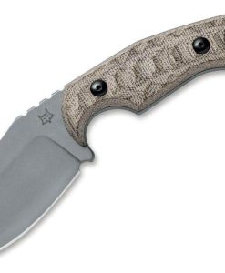 FOX FX-633MOD MONKEY THUMPER FIXED BLADE CANVAS MICARTA OD GREEN HANDLE