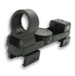 NC DAB 1X25 RED& GREEN DOT REFLEX SIGHT/WEAVER& 3/8 DOVETAIL BASE/BLACK (814108013R80265