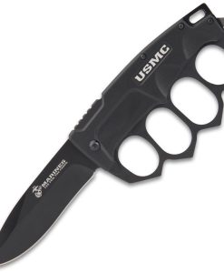 UNITED CUTLERY UC3463 USMC TRENCH KUCKLE FOLDING KNIFE BLACK