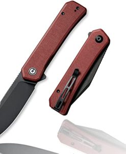 C20077B-2 CIVIVI RELIC BURGUNDY G10 HANDLE