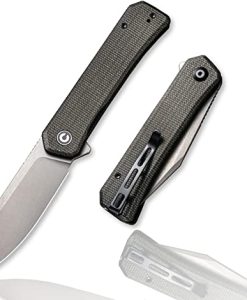 C20077B-3 CIVIVI RELIC DARK GREEN MICARTA G10 HANDLE