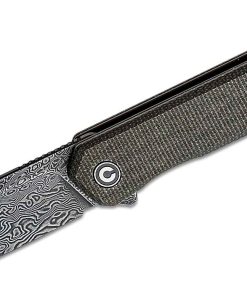 C20077B-DSI CIVIVI RELIC DARK GREEN MICARTA G10 HANDLE