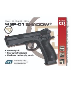 19485 AIRGUN GBB CO2 MS,4,5MM BB CZ SHADOW