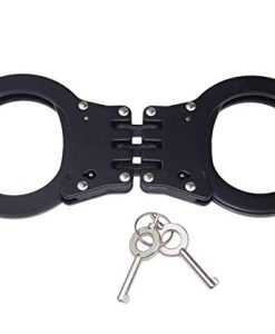 4802B STEEL HANDCUFFS BLK