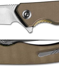 WE C804B TAN G10 SCALE WITH GOLDEN COLOR S/S LINER JAPENESE VG-10 BLADE  SATIN FINISH