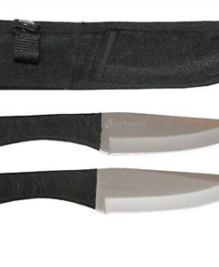 3420 2 PCS THROWING KNIFE SET  W/WEB SHEATH