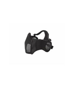 MESH MASK EAR PROTECT METAL LOWER HALF-BLK