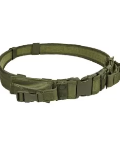 Tactical Belt w/Two Pouches - Green CVBLT2978G