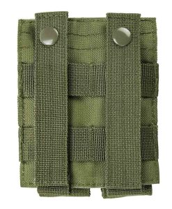 SMALL  DOUBLE POUCH GREEN CVP2P2931G