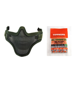 NUPROL MESH LOWER FACE SHIELD V1-GREEN	6021 WITH BBS COMBO