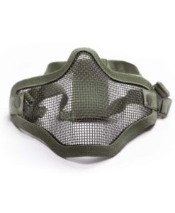 Asg Mesh Mask Metal Lower Half OD Green Print- 18000
