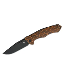 BESTECH KEEN II BLACK AND GREEN DEMASCUS FOLDING KNIFE- BT2301F