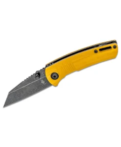 Kizer Shard G-10 Yellow Handle Black Stonewash Blade- V2531N1