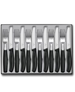 Victorinox Swiss Classic 12-Piece Steak Knife Set Black (V6.7833.12)