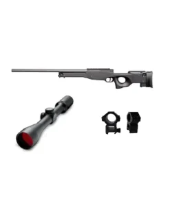 Asg Aw 308 Sniper Airsoft Rifle Black 15908 Sniper Combo