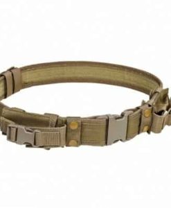 Tactical Belt w/Two Pouches - Tan CVBLT2978T