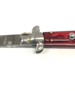 SIDE OPEN SPRING FLICK KNIFE 6052 RED
