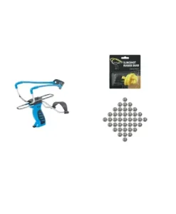 Man Kung Slingshot Blue Handle/blue Rubber-mk-sl06/bl Combo