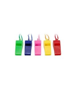 PLASTIC WHISTLE ASSORTED COLOURS