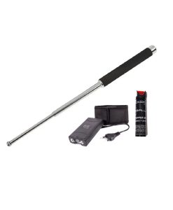 Solid Baton Medium 21-Inch Black -4413 Combo